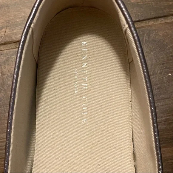 Kenneth Cole Cara Silver Espadrilles Size 9.5 - Picture 6 of 7